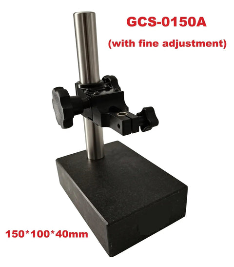 Heavy Duty Granite Dial Gauge Stand With Fine Adjustment For Height Measurement Dial Indicator Base 150X100X40mm