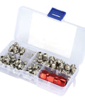 60 Piece Metal Grease Nipple Fittings Kit With Plastic Case For Automotive Motorcycle And Truck Maintenance Bearing Lubricator Set Must Have Versatile Universal Fit