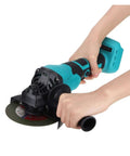 No Fuss Brushless Cordless Angle Grinder Pumped Up For Car Buffing Waxing And Paint Correction With Rugged 18v Lithium Battery and Quick Switch 125 Mm Disc Mount For Top Shelf Auto Finishes Always held in hand with 125mm disc.