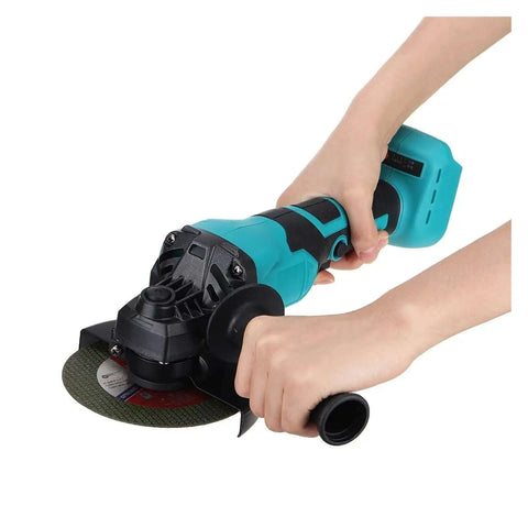 No Fuss Brushless Cordless Angle Grinder Pumped Up For Car Buffing Waxing And Paint Correction With Rugged 18v Lithium Battery and Quick Switch 125 Mm Disc Mount For Top Shelf Auto Finishes Always held in hand with 125mm disc.