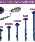 100 Piece Pocket Hole Screw Set 8 By Two And A Half Inch Coarse Thread Self Tapping Screws With Square Drive And Drive Bit Included