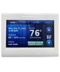 Front view of Wi-Fi 9000 Color Touch Screen Programmable Thermostat With App Control, 3.5 x 4.5 Inch White, C-Wire Required