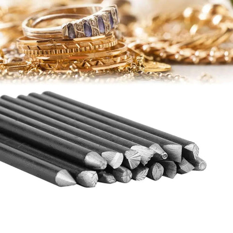 Jewelry Chisel And Punch Stamp Kit For Metal Crafting, 16 Piece Steel Chisel Set with rings and chains background