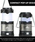 Pop Up IPX4 Water Resistant LED Lantern With 360 Degree Bright Light Four Modes Easy Fold Out Handle design