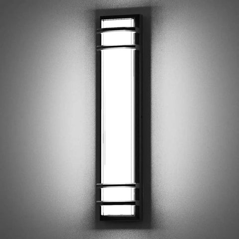 Outdoor LED Wall Lights 36W Black Aluminum Exterior Sconce For Porch Patio Garage Courtyard And Living Areas, vertical view