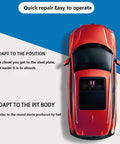 Top view of red car demonstrating Induction Dent Repair Kit 1380W Portable PDR Heater Gear for paintless dent removal effectiveness.