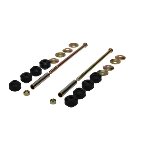 Gold 45G0002 Front Suspension Stabilizer Bar Link Kit Heavy Duty Replacement With Wrench Flats Or Hex Design Corrosion Resistant Coating GM Spec Front End Sway Bar Link For Reliable Handling, two links with bushings and nuts