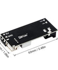 12V To 5V Buck Converter USB Regulator 5A High Efficiency Step Down Power Module for Phone Fast Charging with dimensions shown