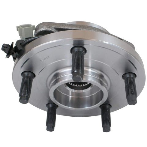Front view of Wheel Hub And Bearing Assembly 513234 Compatible With 2005 2010 Jeep Grand Cherokee Commander 5 Lug With ABS
