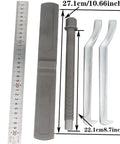 12 Inch Two Jaw Gear Puller With Reversible Claws For Pulley Flywheel And Bearing Removal components shown with ruler for size reference.
