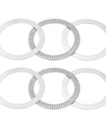 Beefy Heavy-Duty Thrust Needle Roller Bearing Set With Washers, Chrome Steel Precision Cage, NTA4052, ID 2-1/2 Inch, OD 3-7/32 Inch