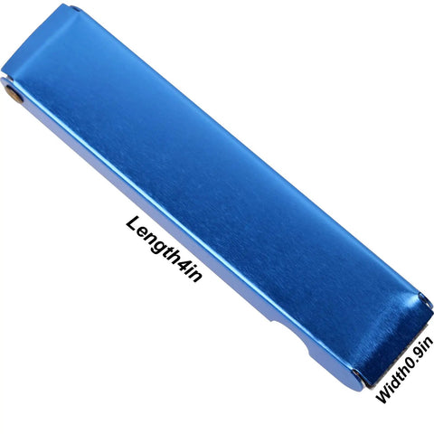 Blue aluminum carry box for Pro Grade Welding And Carb Cleaner Kit With 12 Wire Set Flat File And Torch Nozzle Tip Cleaner