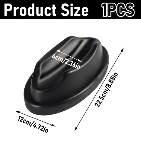 Front Wheel Block for Bike Trainers Rock Solid Stability with Heavy Duty Plastic Build Anti Slip Base, dimensions shown