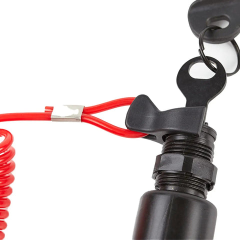 Ignition Switch And Key Assembly With Safety Lanyard For OMC Johnson Evinrude 40-200HP Outboard Motors Replacement 175974 5005801 Easy Install Durable Marine Electrical Start Kit
