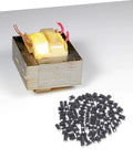 Hella Reliable 100 Piece SMD Rectifier Diode Pack Built Tough For High Voltage Circuits with black diodes and transformer.