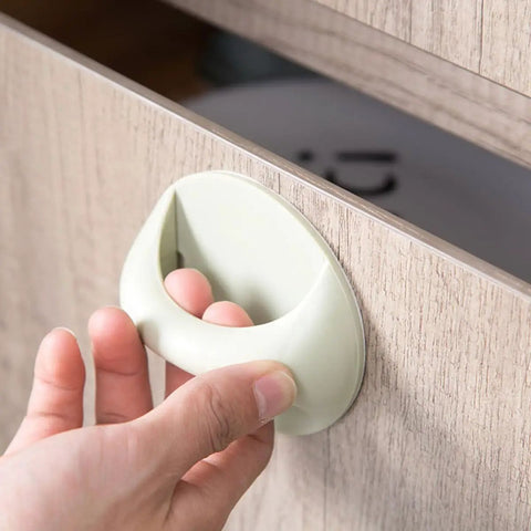 8 Pack Self Adhesive Wardrobe Handles For Cabinets And Drawers No Drill Punch Free Easy Stick On Door Knobs With Colorful Surface