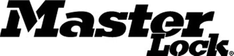 Master Lock logo in black font on a white background.