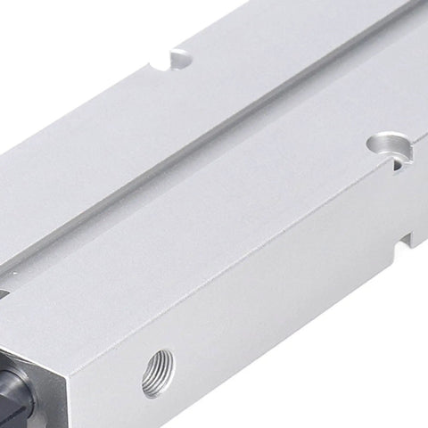 Built Tough Pneumatic Air Cylinder 20 mm Bore 150 mm Stroke Double Rod Double Acting Plug And Play Quick Fittings Rock Solid Hard Oxidized Finish For Dependable Workshop Use