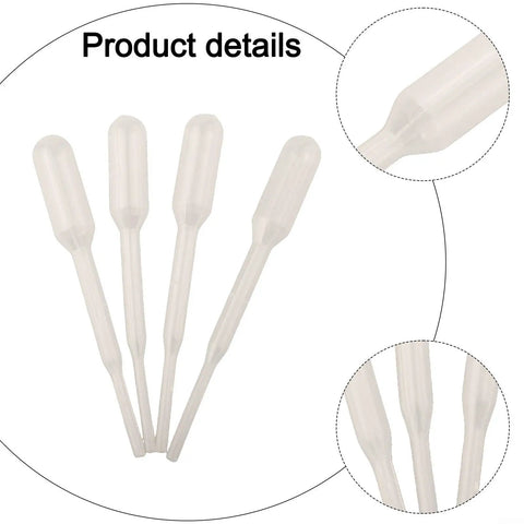 Four plastic droppers for 10ml Soil Testing Kit For Gardeners And Farmers: Fast NPK Readings, Easy Peasy Soil Evaluation.