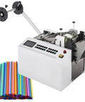 Killer Speed Automatic Electric Tube Cutter With Crisp Lcd Panel For Fast Precision Cuts Through Rubber Plastic Heat Shrink Tubing Industrial Grade Built Tough Slick Operation Gear with colorful straws