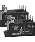 Beefy 12V DC 30A General Purpose DPST NO Relay Pack Of 2 for PCB and panel mount, high power switching for heavy load applications.