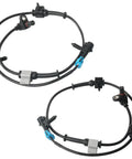 Built Tough Front Abs Wheel Speed Sensor Pair Left And Right For Chevy Silverado Tahoe showing durable transducers and connectors.
