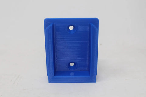 Blue PLA tool holder from 10 Pack Tool Mount Holders For 24V Cordless Tools, wall-mountable for garage or workshop use.
