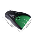 Auto Return Golf Practice Cup System No Battery Required Lightweight Plastic Training Aid, dimensions 9.43x6.48 inches