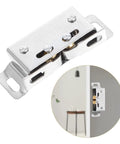 Stainless Steel Ball Door Catch With Noise Reduction For Cabinets 10 Pairs Silver Finish Easy Installation Durable For Homes And Other Settings