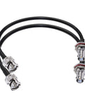 RG58 BNC Jumper Cable 50 Ohm Low Loss Coax Cable Male To Female Bulkhead 12 Inch 30 Cm For CB Radio Ham Radio And WiFi Antenna Extension 2 Pack
