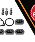 Exhaust Resonator Pipe and Muffler Kit for 2002 2003 2004 Honda CR-V 2.4L with free gaskets, clamps, and hardware