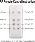 RF remote control for JUDYSSY 100W Led Solar Flood Lights, featuring color temperature selection and timer options.