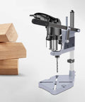 Universal Drill Press Stand With Aluminum Base For Desktop Workbench Clamp Holder For Precise Fatigue Free Drilling And Easy Setup