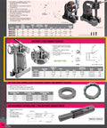 Beefy 5 Ton Ratchet Arbor Press With Heavy Duty Cast Frame 4 Position Anvil Quick Ram Hand Wheel 35 Inch Height 17 Inch Work Diameter 2 Inch Arbor 440 Lb Capacity For Heavy Duty Shop Use displayed in specification sheet.