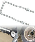 Trailer Spare Tire Mount Bracket U Bolt Tire Carrier Holder Side Mount Fits 4 Lug 5 Lug Up To 15 Inch Tire Easy Install Heavy Duty Gear For Trailers And Utility Vehicles