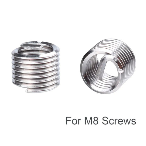 Heavy Duty M8 Helicoil Thread Repair Kit With 25Pcs Stainless Steel Inserts, for M8 x 1.25mm threads in machinery repairs