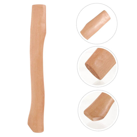 Beefy Beech Wood Axe Handle Replacement 10 Piece With Stainless Steel Wedges For Gardening And Firewood Splitting Easy Install And Durable Construction