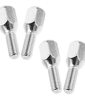Heavy Duty Atv Lug Bolts And Nuts M10 X 1.25 4 Pack Stainless Steel Wheel Studs To Fit 10 12 14 Inch Rims four silver lug bolts