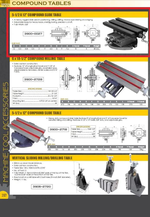 Heavy Duty Compound Slide Table 5.5 By 12 Inches Featuring Dual Axis Travel Built Like A Tank For Milling Drilling microscope staging.