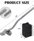 Heavy Duty Furniture Lifter Tool With Sliders And Wheels For Moving Heavy Sofas Refrigerators And Washing Machines Safe To Lift And Roll With Four Raise Blocks And One Lifter Tool Durable Metal Grey