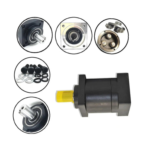 60MM Step Down Servo Gearbox For Nema 24 Planetary Drive Ratios From 3 To 1 Up To 216 To 1 Brushless Motor Reducer