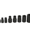 8 Piece External Impact Torx Plus Socket Set With Three Eighths Inch Drive Pro Grade Includes Bolt Extractors And Rail Heavy Duty Quick Access Sockets For Ford Aluminum Bodies And GM Truck Work