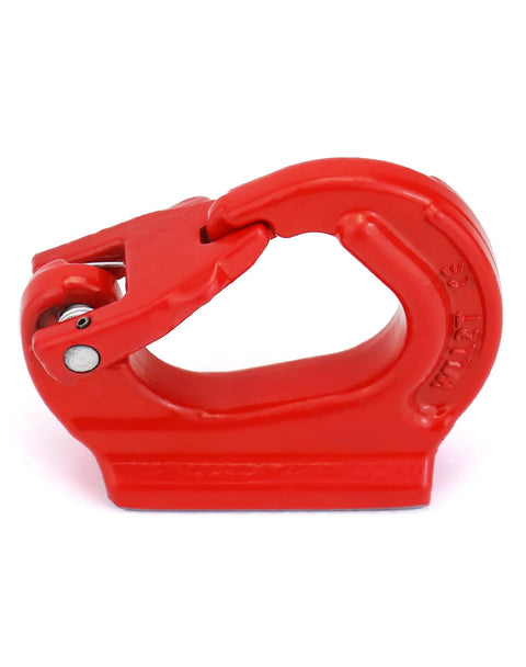 2 Ton Heavy Duty Alloy Steel Lifting Hook Weld On Anchor Hook With Protective Red Coating For Wrecker Crane And Tractor Equipment