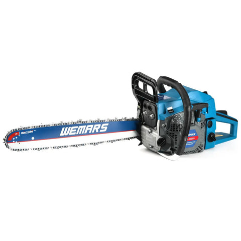 Gas Powered Chainsaw 62cc 20 Inch Chainsaw For Cutting Wood Trees And Branches, Heavy Duty Handheld Timber Beast on white background