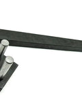 Heavy Duty Manual Rod Bender For 3/8 Inch Rods Or 1/4 Flat Steel, Bench Vise Mount, tool components on white background