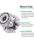 Rear Wheel Hub And Bearing Assembly For 2005 2009 Subaru Legacy And 2005 2009 Subaru Outback With 5 Lug ABS Encoder Left Or Right Rear Position Replaces 512293 HA590119 BR930474