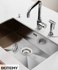 Straight Up Solid Extended Screw Mounts For Sink Drain Strainers Built To Last Rust Resistant Copper Hardware Quick Install Thick Granite Or Marble Kitchen Sink Replacement Hardware in a stainless steel sink.
