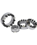 Heavy Duty Expansion Tension Sleeve Bushing With Solid Grip Clamping Ring For Shaft Hub Coupling 18 To 65Mm set of four sizes with adjustable grips.