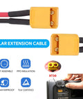XT30 Power Connector Male To Male 18AWG Extension Cable No-Fuss High Current And Low Resistance Antioxidant Anti-Corrosion