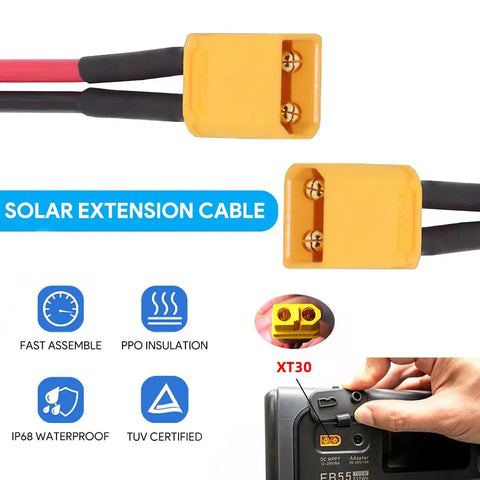 XT30 Power Connector Male To Male 18AWG Extension Cable No-Fuss High Current And Low Resistance Antioxidant Anti-Corrosion